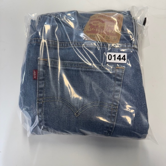 Levis Jeans Mens 34 Straight Blue 559 Mid Rise Medium Wash - Picture 12 of 12